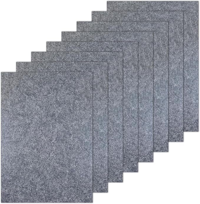 Luomorgo 8 Pcs Stiff Felt, 8 x 12 Inch, 2mm Thick, by Luomorgo