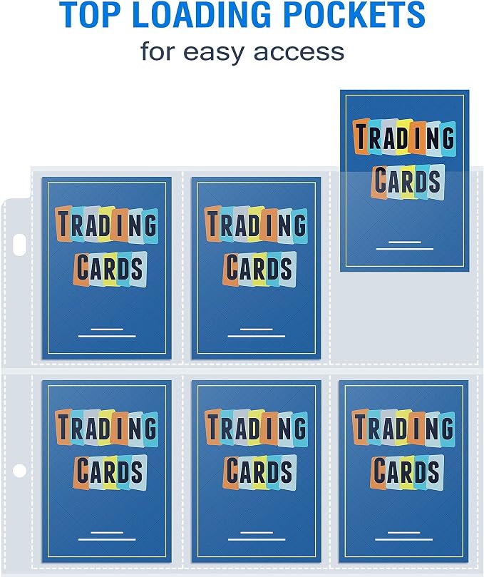 200 Pack 9 Pocket Page Protectors, Sooez Trading Card Sleeves - Image 3