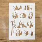 TIAMECH A4 Reusable Cute Panda Stencil - Image 3