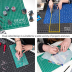 Breman Precision 9x12 Inch Self Healing Cutting Mat – 2-Sided 5-Ply PVC - Image 4