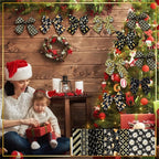Hosuly 40 Pcs Black Gold Christmas Jelly Fabric - Image 5