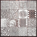 Cubist Stencils for Crafts Reusable 6 X 6 Inch Texture Mixed Media Burlap Art by Yanroom