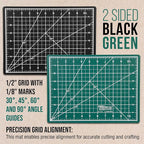 U.S. Art Supply 9" x 12" Self-Healing Cutting Mat 5-Ply - Image 3