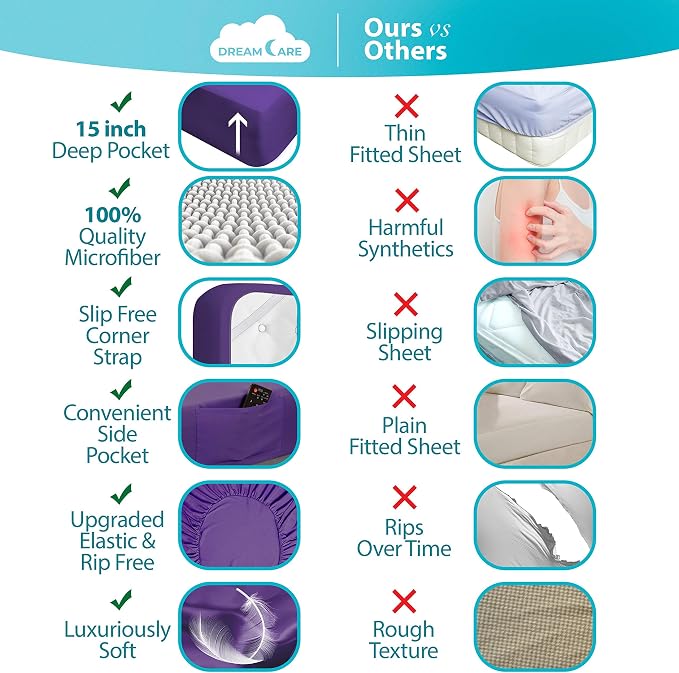 DREAMCARE Twin XL Fitted Sheet - Image 2