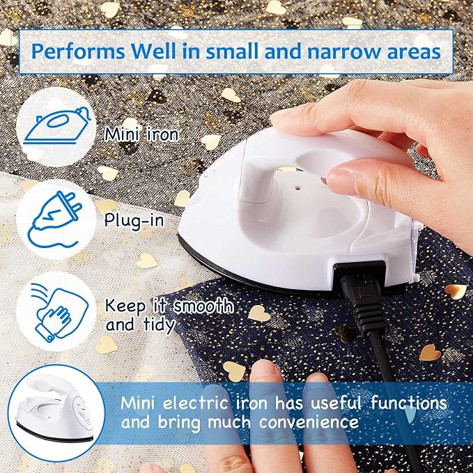 Honoson Mini Craft Iron Mini Heat Press Small Iron 3.93 x 2.36 x 2.76 in - Image 6