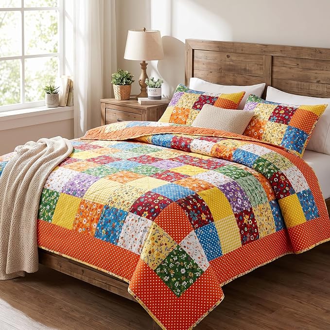 Tudomro 100 Pcs 10'' x 10'' Cotton Fabric Squares - Image 3