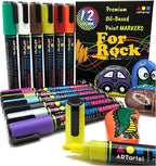 Rock Painting Perfection Markers Pens: 12 Vibrant Colors - Image 8