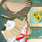 Balsa Wood Sheet 1/8" Inch Thick 12" x 4" Wooden Board - Image 5