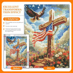Offito Flag Cross Diamond Art Kits - Image 2