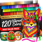 ARTISTRO 120 Precision Dual-Tip Acrylic Paint Markers – Paint Pens Set by ARTISTRO