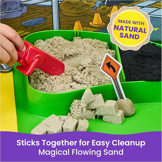 Kinetic Sand Construction Zone, Moldable Play Sand Sensory Toys, Ages 3+ - Image 7
