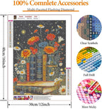 Book Flower Diamond Art Kits for Adults, DIY 5D Diamond Painting Kits for - Image 5