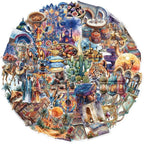 50 PCS PET Middle Eastern Style Stickers - Image 7