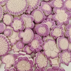 500g/1.1lb Ceramic Mosaic Tiles Mixed Shapes of Flowers, Mushrooms - Image 2