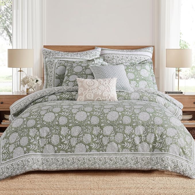Levtex Home Adare Sage Reversible Twin/Twin XL Comforter Set - Image 2