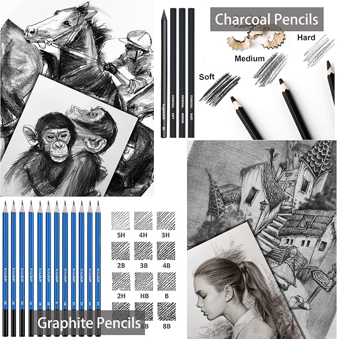 KALOUR 96 Premium Drawing Pencil Set, including 72 Colored pencil and 24 sketch - Image 4