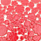 500g/1.1lb Ceramic Mosaic Tiles Mixed Shapes of Flowers, Mushrooms - Image 6