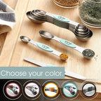 Spring Chef Stainless Steel Magnetic Measuring Spoons Set of 8 - Image 6