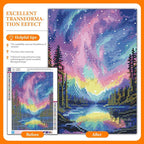 Offito Aurora Diamond Art Kits for Adults, 5D Starry Sky Lake Diamond Painting - Image 2