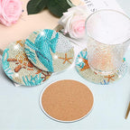 UPINS Ocean Diamond Art Painting Coaster Kit, Non Slip Coaster Art Supplies - Image 4