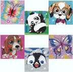 CHWGLFGG 6 Pack Diamond Painting Kits Beginners, 5D DIY Diamond Art Kit by CHWGLFGG