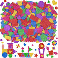 750Pcs Foam Stickers, Colorful Foam Shape Stickers Self Adhesive Star Heart by Huimdery