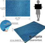 Allgala X-Large Self-Adhesive Glitter EVA Foam Sheets 12 Pack 12x16 inch Paper - Image 2