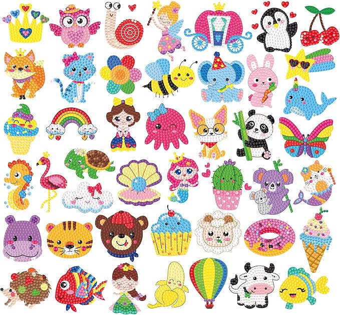 Labeol Diamond Art Kits for Kids Boys and Girls Ages 6-8-10-12 Easy to DIY by Labeol