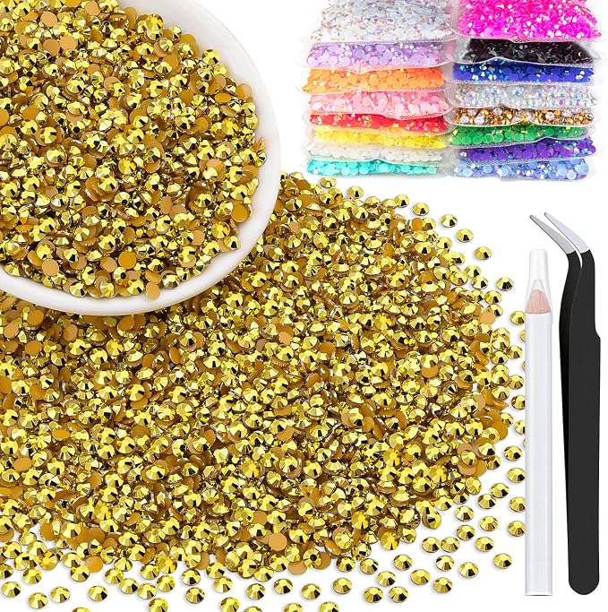 5000pcs 2mm Resin Rhinestones Bulk by BELLEBOOST