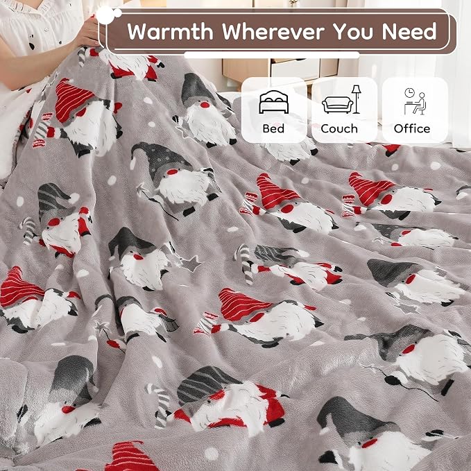 LaffyLo Heated Throw Blanket 50 x 60, Fast Heating Electric Blanket, Dual-Sided - Image 2