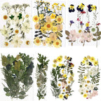 BIHRTC 100PCS Dried Flowers for Resin Real Dry Flower Natural Pressed Died by HOME