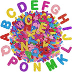 Foam Letter Stickers, 7 Sheets 3D Glitter Alphabet Stickers by Unknown