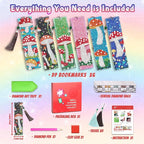 6PC Diamond Art Bookmarks Mushroom DIY Rhinestone Painting Book Marks | Diamond - Image 5