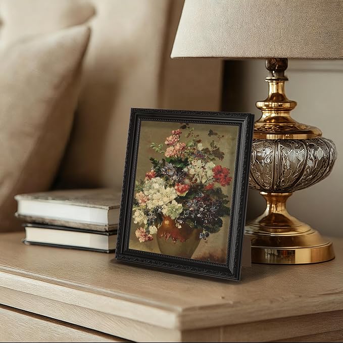 eletecpro 8.5x11 Vintage Picture Frame, Glass Cover, Horizontal or Vertical - Image 6