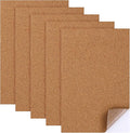 5 Pack Cork Sheet 1mm Adhesive Thin Cork Sheets 11.8 * 7.9 Inch Rectangle by Unknown
