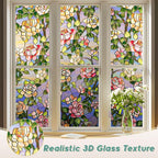 Oxdigi 3D Stained Glass Window Film Decorative, Static Cling Privacy Protection - Image 6