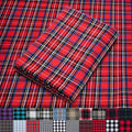 Pico Textiles 6 Yards Bolt Red and Black Tartan Plaid Flannel Fabric by PicoTextiles