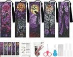 NEGEKFKX 5 Pcs Halloween Cross Stitch Bookmark Kit by NEGEKFKX