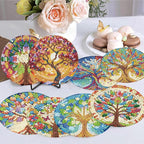 8 Pack Diamond Art Coasters, Tree of Life Diamond Painting Coasters Kits | Tree - Image 5