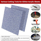 Glitter Acrylic Sheets 12 x 12 inch 1/8" Thick - Image 3