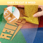Aoder Gold Glitter HTV Vinyl - Image 2