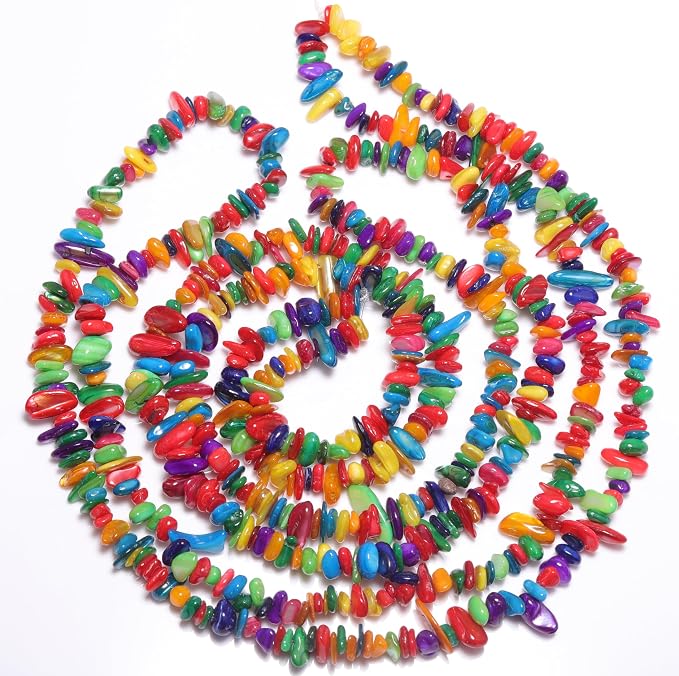 400pcs Natural Chip Shell Beads - Image 6