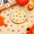 SANNIX 90 Pcs Pumpkin Charms for Jewelry Making, Thanksgiving Fall Pumpkin - Image 4