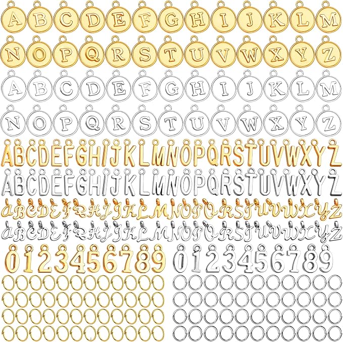 LEOBRO Letter Charms, Jewelry Making Supplies, by LEOBRO