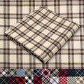 Pico Textiles 3 Yards Bolt Tan and Brown Tartan Plaid Flannel Fabric by PicoTextiles