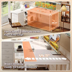 PRAISUN 53" L Shaped Desk with Power Outlets & USB-C Port, Reversible Computer - Image 7