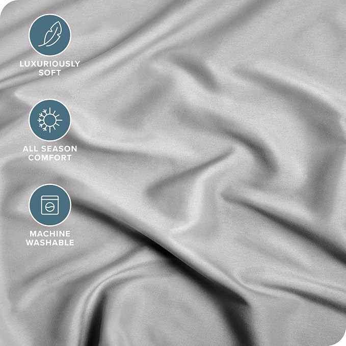 Bare Home Fitted Bottom Sheet Queen - Image 2