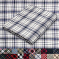 Pico Textiles 3 Yards Bolt White and Gray Tartan Plaid Flannel Fabric by PicoTextiles