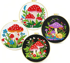 Zhenqing 4 Mushroom Cross Stitch Kit by ZhenqingHomeFlagship