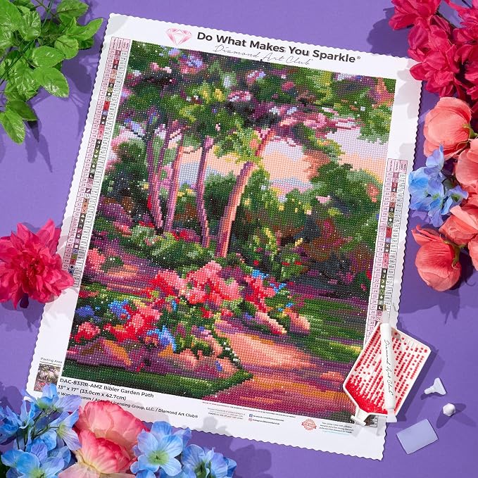 DIAMOND ART CLUB Bibler Garden Path Diamond Painting Kit, Fun DIY Crafts - Image 5
